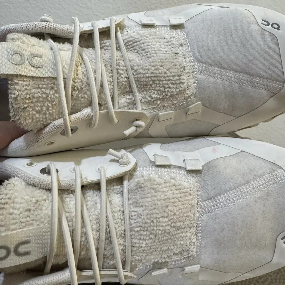 ON CLOUD TERRY WOMEN'S RUNNING SHOES SNEAKERS WHITE SIZE 8